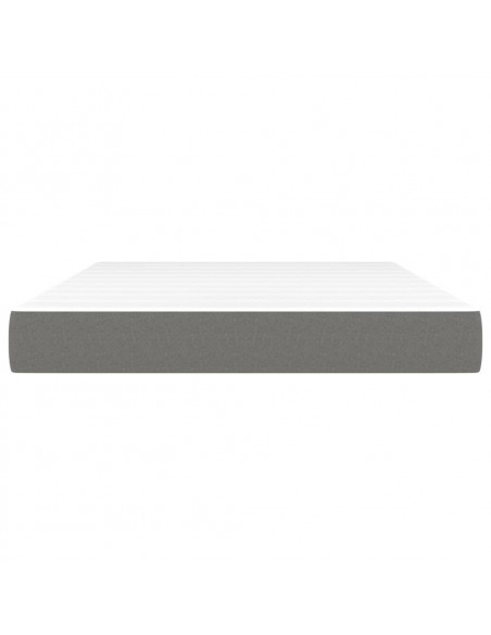 Materasso a Molle Insacchettate Grigio Scuro 140x190x20 cm
