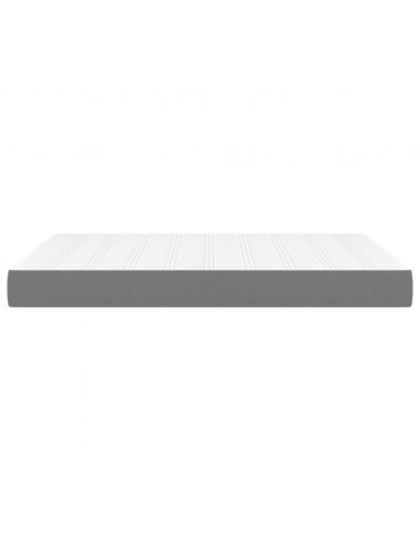Materasso a Molle Insacchettate Grigio Scuro 140x190x20 cm