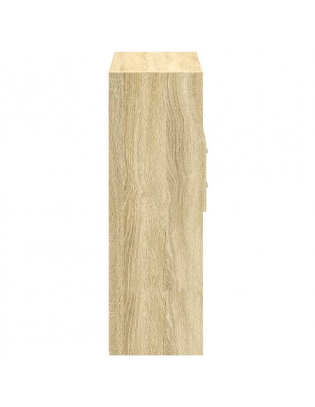 Credenza Rovere Sonoma 80x42,5x124 cm in Legno Multistrato