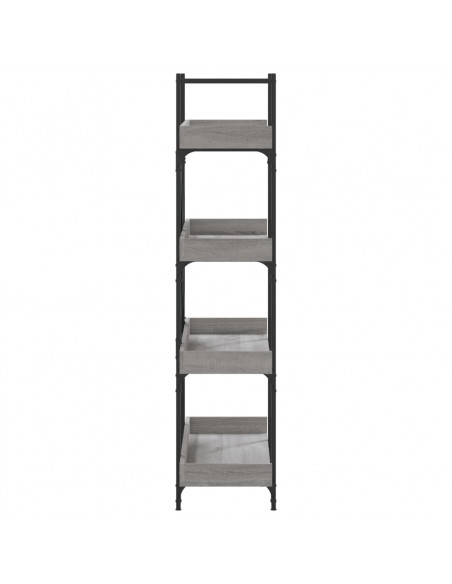 Libreria 4 Ripiani Grigio Sonoma 100x33x145,5 Legno Multistrato