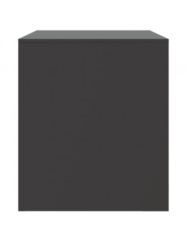 Mobile TV Nero 67x39x44 cm in Acciaio