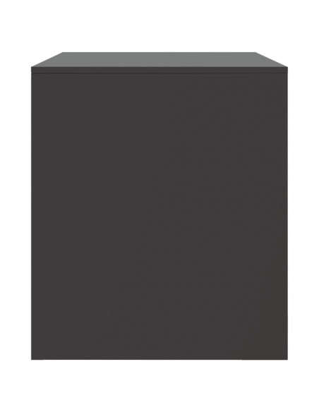 Mobile TV Nero 67x39x44 cm in Acciaio