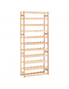 Portavini da 77 Bottiglie in Legno di Pino 2