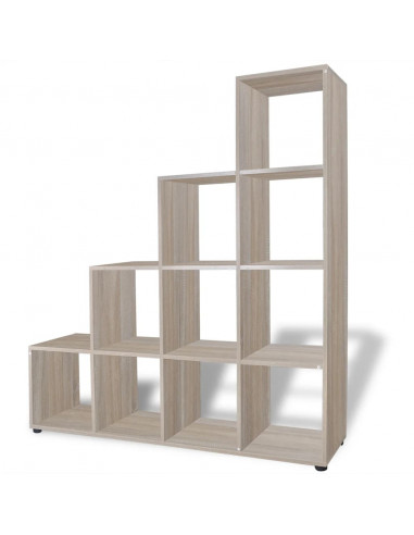 Libreria Scalare / Scaffale Espositore 142 cm Rovere
