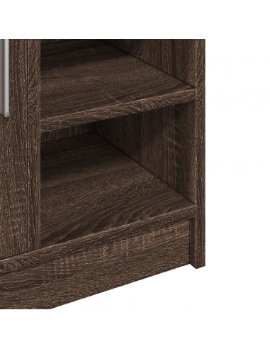 Mobile Lavabo Rovere Fumo 63x29x55 cm in Truciolare