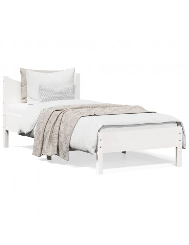 Giroletto Bianco 90x200 cm in Legno Massello di Pino