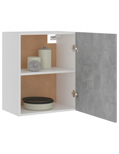 Armadi Sospesi 2 pz Grigo Cemento 50x31x60 cm in Multistrato