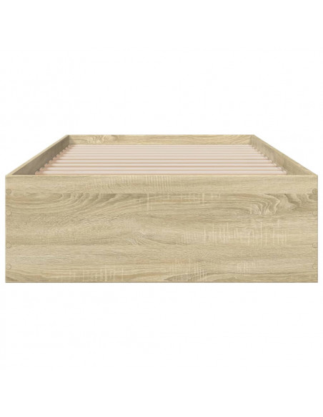 Giroletto Cassetti Rovere Sonoma 90x190 cm Legno Multistrato