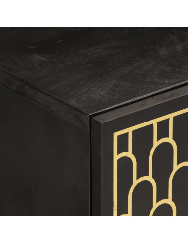 Mobile Porta TV 80x31x46 cm in Legno Massello di Mango