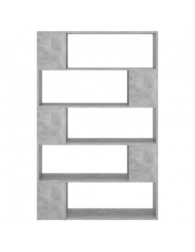 Libreria/Divisorio Grigio Cemento 100x24x155 cm in Truciolato