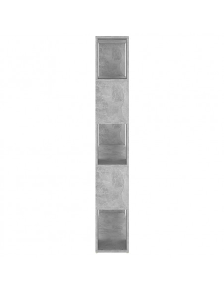 Libreria/Divisorio Grigio Cemento 100x24x155 cm in Truciolato