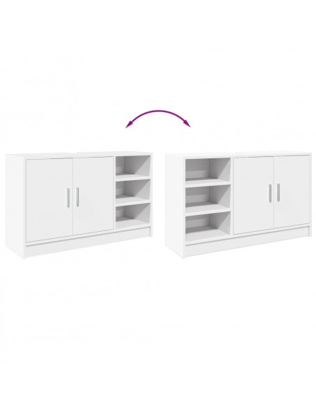 Mobile Lavabo Bianco 90x29x55 cm in Truciolato