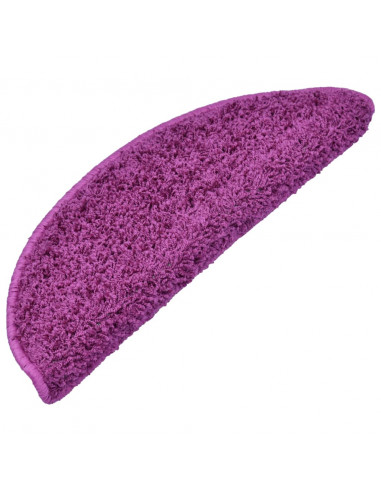 Tappetini per Scale 15 pz Viola 65x21x4 cm