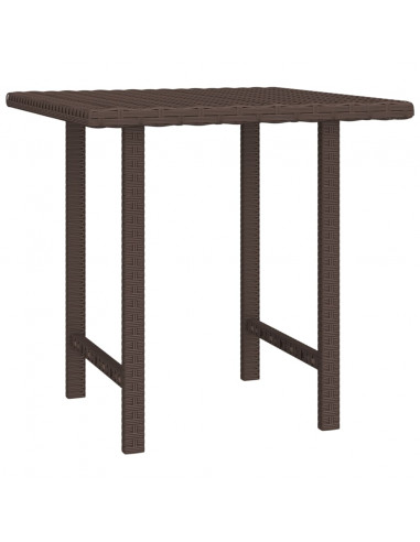 Tavolini 3 pz Marroni in Polyrattan