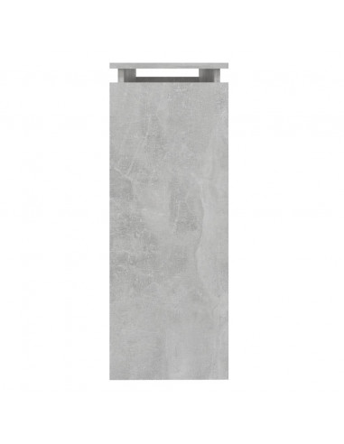Tavolino Consolle Grigio Cemento 102x30x80cm Legno Multistrato