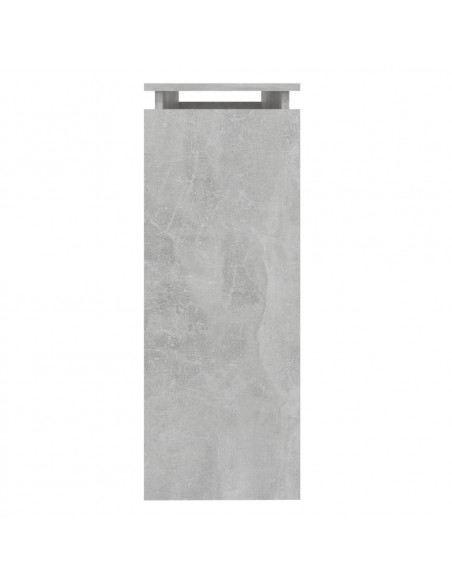 Tavolino Consolle Grigio Cemento 102x30x80cm Legno Multistrato