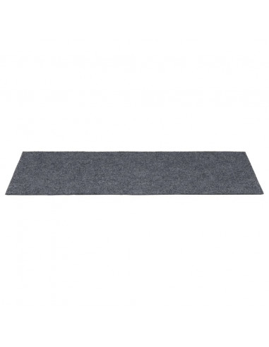 Tappeti Adesivi Rettangolari Scale 15 pz 60x25 cm Grigio Chiaro