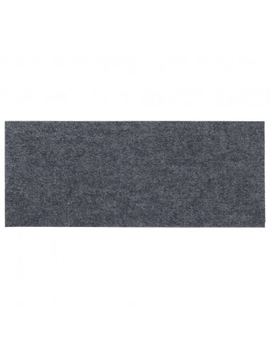 Tappeti Adesivi Rettangolari Scale 15 pz 60x25 cm Grigio Chiaro