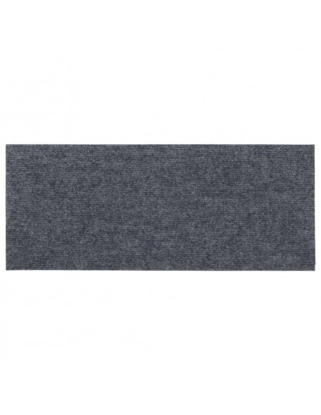 Tappeti Adesivi Rettangolari Scale 15 pz 60x25 cm Grigio Chiaro