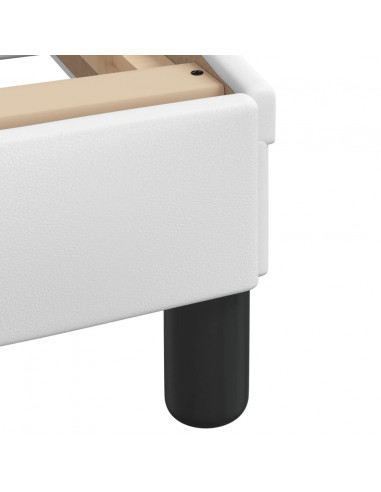 Giroletto con Testiera Bianco 90x200 cm in Similpelle