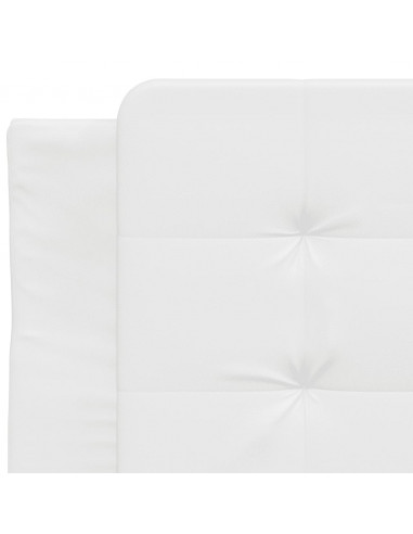 Giroletto con Testiera Bianco 90x200 cm in Similpelle