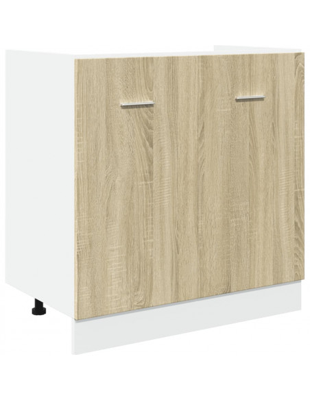Set di Mobili Porta TV 4 pz Rovere Sonoma in Truciolato