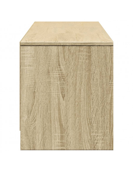 Mobile Porta TV con LED Rovere Sonoma 165x34x40cm in Truciolato