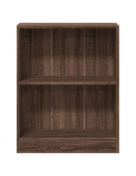 Libreria Rovere Marrone 60x24x76 cm in Legno Multistrato