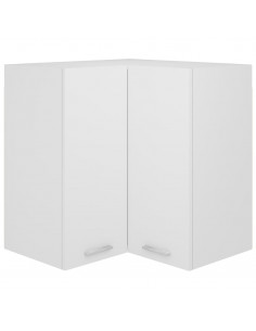 Pensile Angolare Bianco 57x57x60 cm in Legno Multistrato 2