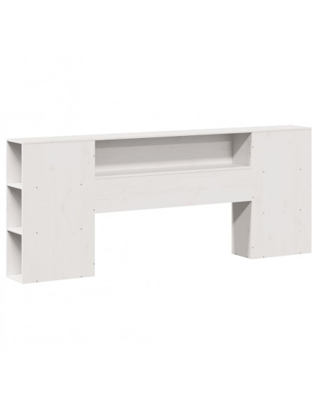Giroletto senza Materasso Bianco 200x200 cm Legno Massello Pino