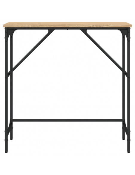 Tavolino Consolle Rovere Sonoma 75x32x75cm in Legno Multistrato