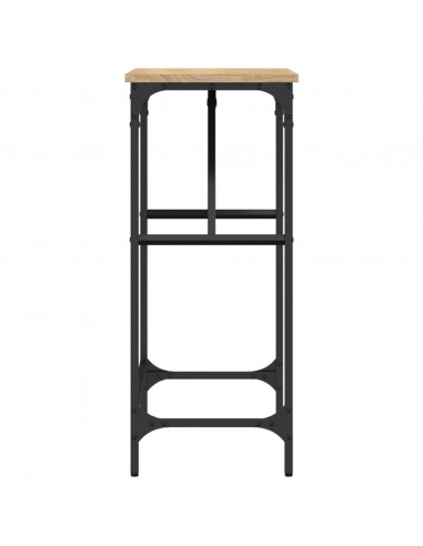 Tavolino Consolle Rovere Sonoma 75x32x75cm in Legno Multistrato