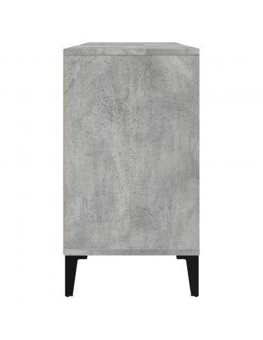 Mobile Lavabo Grigio Cemento 80x33x60 cm in Legno Multistrato