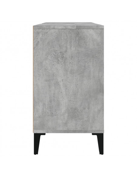 Mobile Lavabo Grigio Cemento 80x33x60 cm in Legno Multistrato