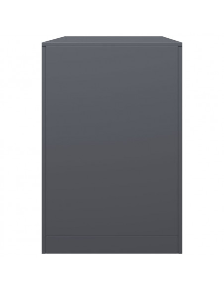 Rastrelliera per Legna da Ardere Antracite 100x40x60 cm Acciaio