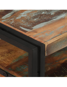 Mobile Porta TV in Legno Massello di Recupero 2