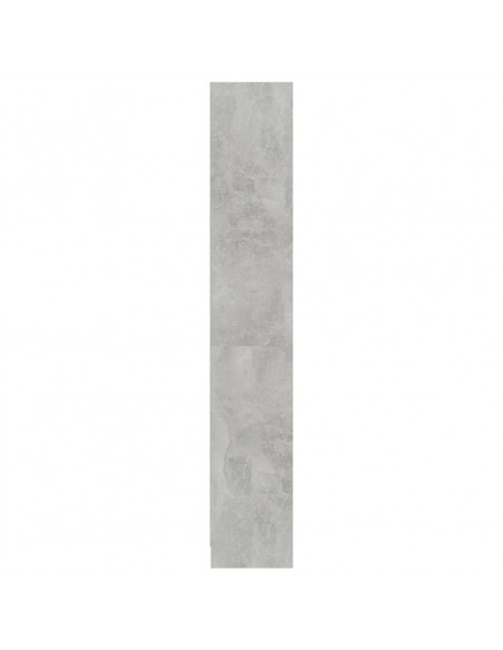 Libreria 4 Ripiani Grigio Cemento 80x24x142cm Legno Multistrato