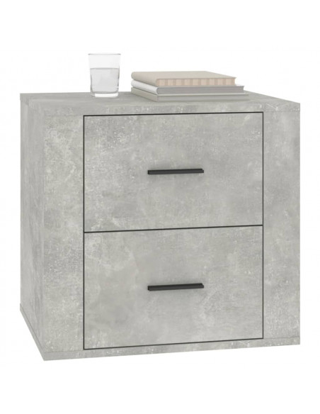 Comodino Grigio Cemento 50x39x47 cm