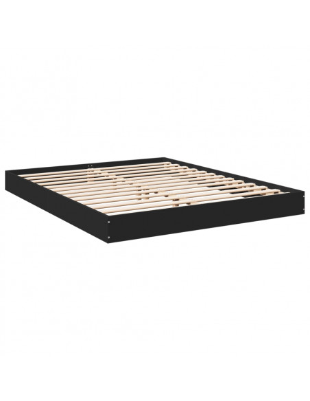 Giroletto Nero 160x200 cm in Legno Multistrato