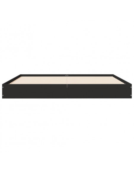 Giroletto Nero 160x200 cm in Legno Multistrato