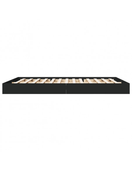 Giroletto Nero 160x200 cm in Legno Multistrato