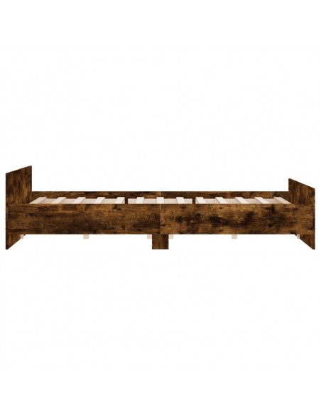 Giroletto con Testiera e Pediera Rovere Fumo 200x200 cm