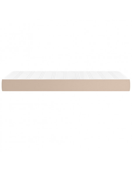 Materasso a Molle Cappuccino 90x200x20 cm in Similpelle