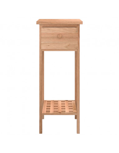 Tavolino con Cassetto 25x25x60 cm Legno Massello di Noce