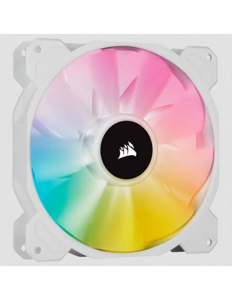 Corsair SP140 RGB Elite PWM 140mm White Dual Pack + Lighting Node CORE