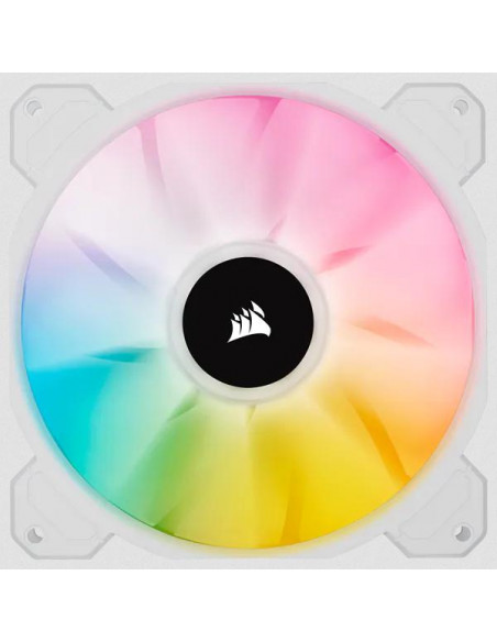 Corsair SP140 RGB Elite PWM 140mm White Dual Pack + Lighting Node CORE