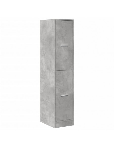 Armadietto da Farmacia Grigio Cemento 30x41x144,5 cm Truciolato