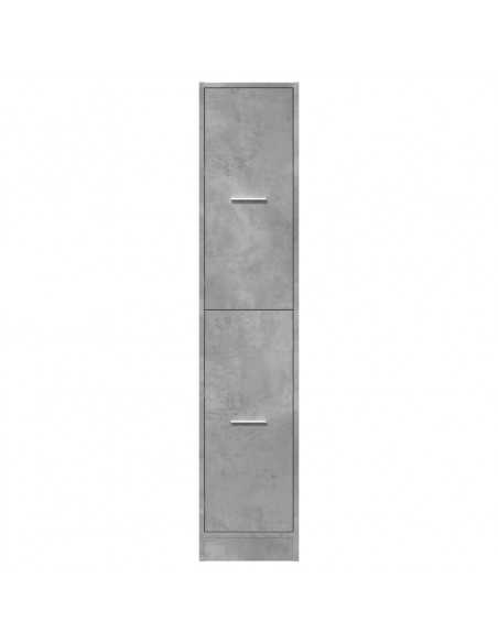 Armadietto da Farmacia Grigio Cemento 30x41x144,5 cm Truciolato