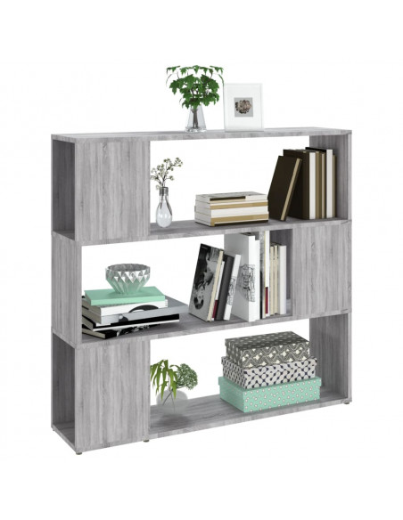 Libreria/Divisorio Grigio Sonoma 100x24x94 cm
