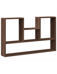 Mensola a Muro Rovere Marrone 99x15x60 cm in Truciolato 2
